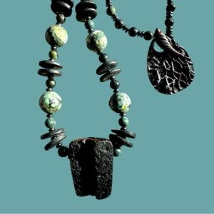 Handmade OOAK “Over Centuries” necklace by Susan A Ray, author/jewelry designer